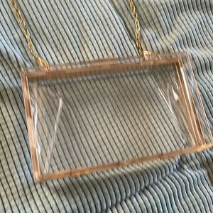 Acrylic clear bag on chain